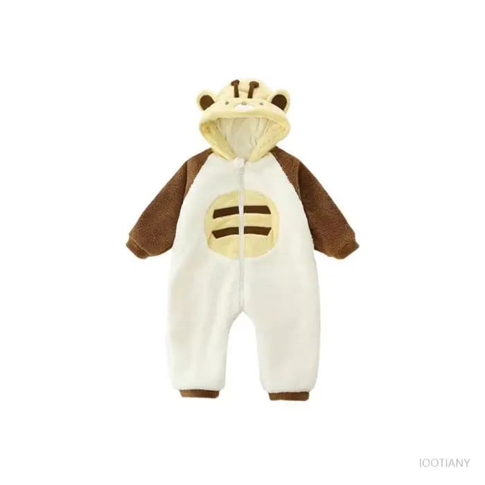 Pyjama Abeille pour Enfants, Combinaison Animaux Mignons Jaune, Pyjama Doux et Fluffy à Motif de Dessin Animé, Costume de Cosplay Abeille à Capuche, Nouvel An