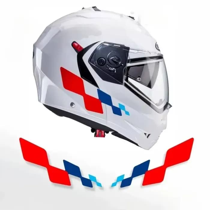 1 paire d'autocollants pour casque de moto
