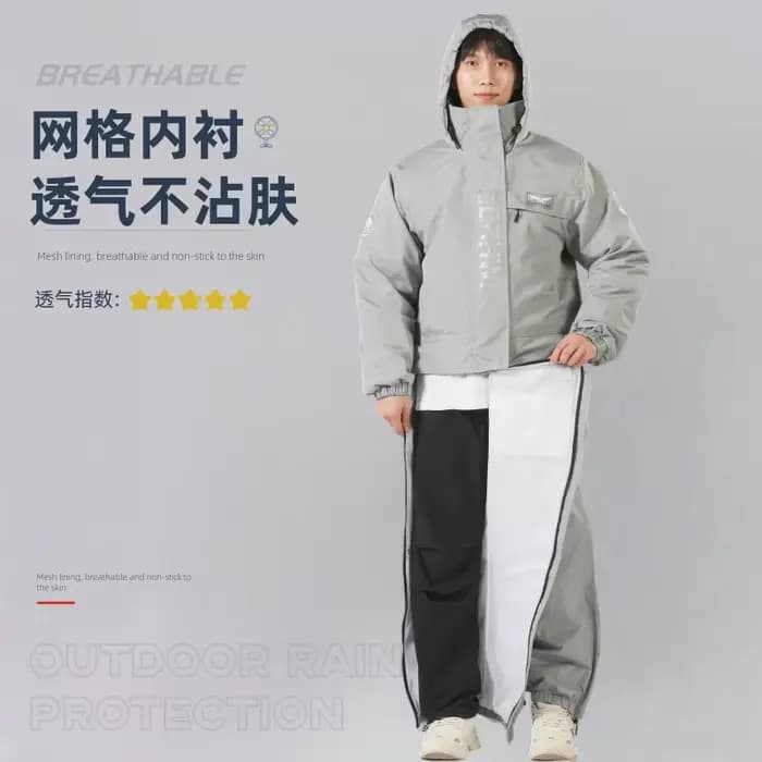 Combinaison imperméable pour motard