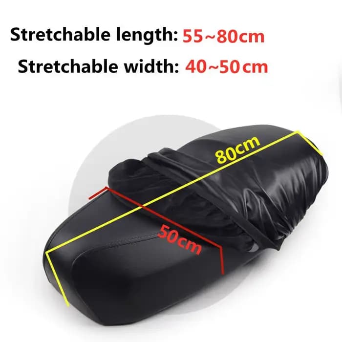 Housse de siège de moto élastique en cuir PU