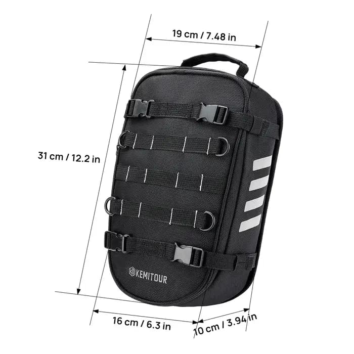 Sac arrière de garde-boue arrière de moto 6L