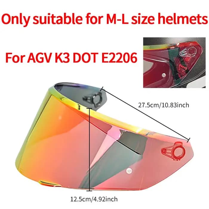 Visière de casque pour nouveau AGV K3 DOT(E2206) K3 2023 2024