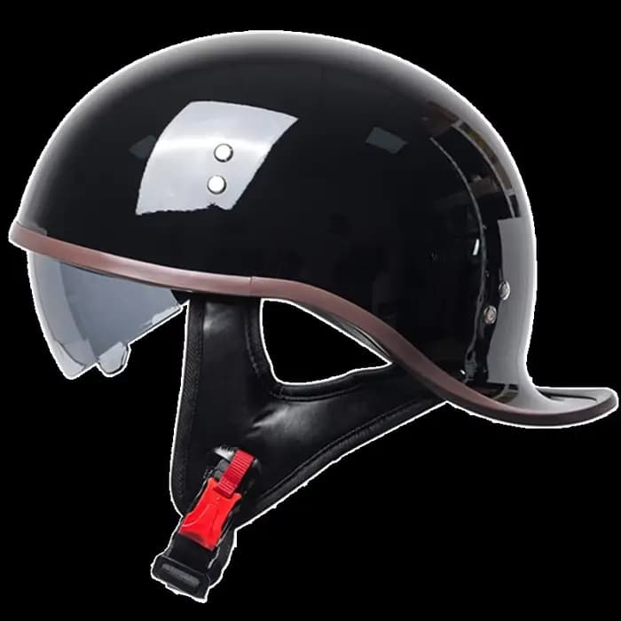 Rétro Moto Demi Casque pour homme Saisons Vintage Moteur