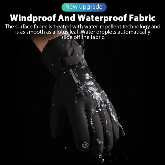 Gants de cyclisme imperméables pour hommes