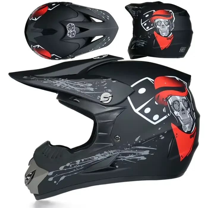 Casque de moto tout-terrain pour enfants et adultes