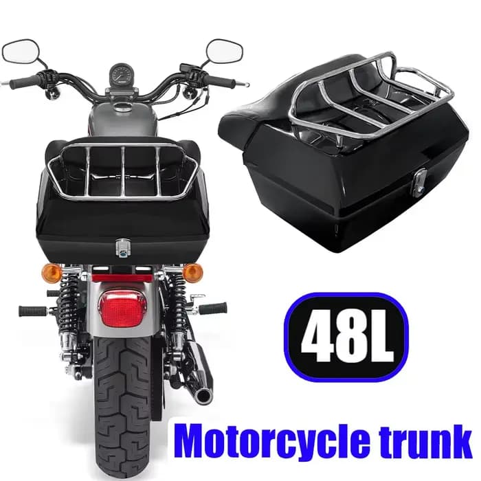 Boîte de rangement pour moto avec rangement