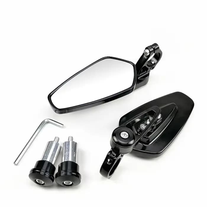 EAFC 1 paire 7/8 "22mm rétroviseurs de moto universel Scooter barre fin guidon miroir rétroviseur accessoires