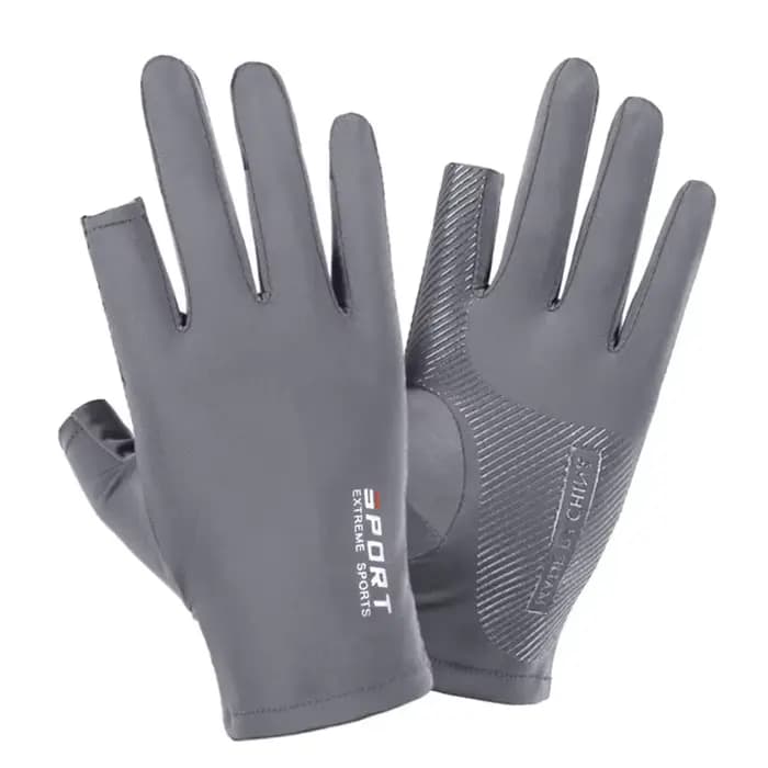 Gants de course de moto en soie glacée pour hommes et femmes