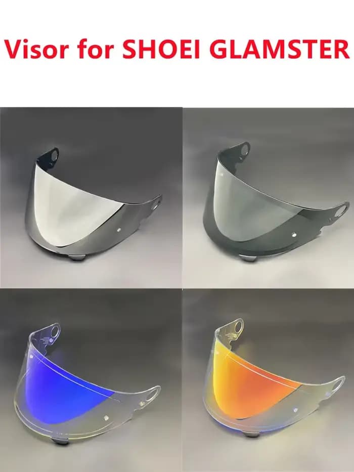 Bouclier de casque rétro pour SHOEI GLAMSTER