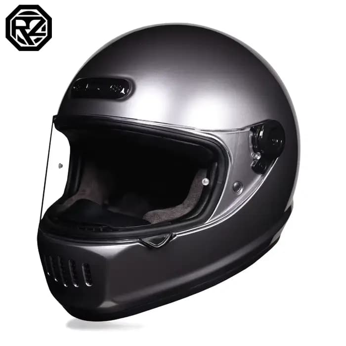 ORZ-Casque de Moto Intégral Rétro pour Course Hors Route, Puzzles DOT