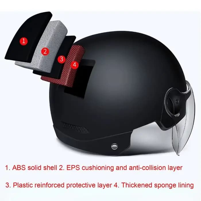 Casque de moto Style Jet casques de vélo pour hommes femmes adulte