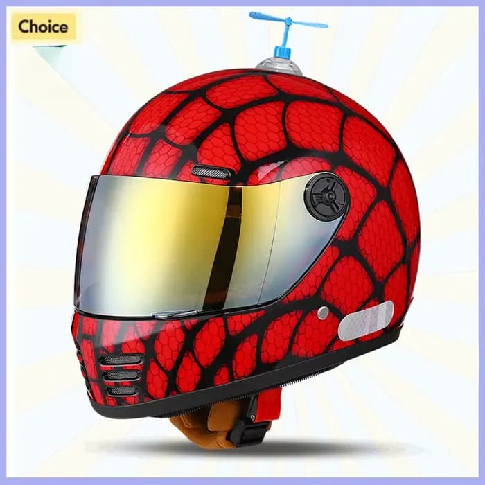 Kdis Spider casque de Moto intégral longue visière course