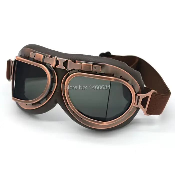 Lunettes de pilote de moto rétro