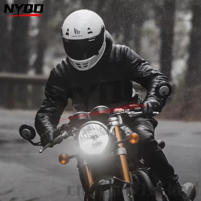 Casque de moto rétro JARmemorial pour hommes et femmes