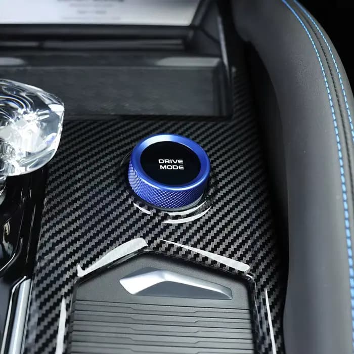 Pour Renault Grand Koleos - Cache-bouton de mode de conduite en alliage d'aluminium pour intérieur de voiture, accessoires de décoration pour mode de conduite automatique