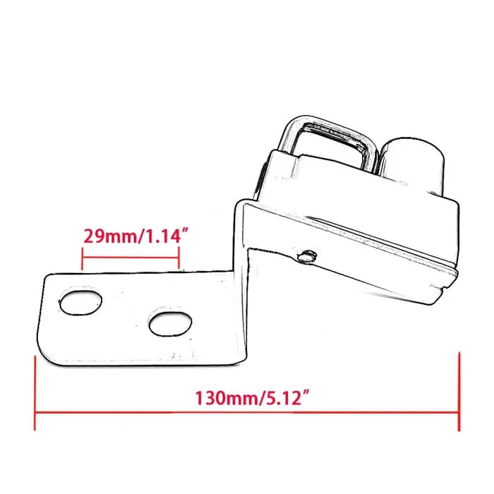 Verrouillage latéral pour casque de moto