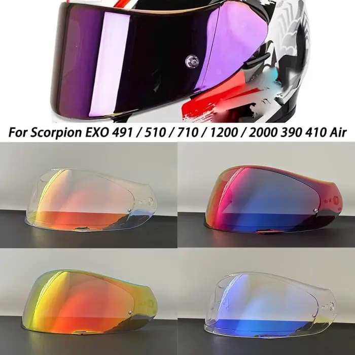 Visière de casque pour Scorpion EXO 491 / 510 / 710 / 1200 / 2000 390 410 Air Helmet Lens
