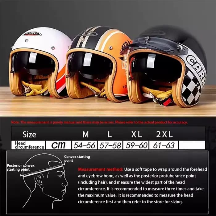 Casques pour motos trois-quarts rétro casque d'équitation Moto demi-casque quatre saisons
