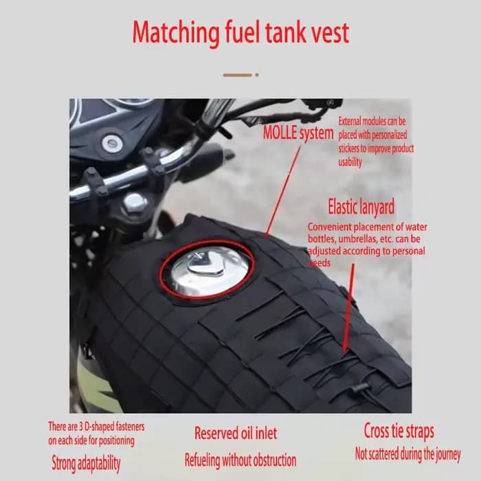 Gilet de réservoir de carburant pour moto