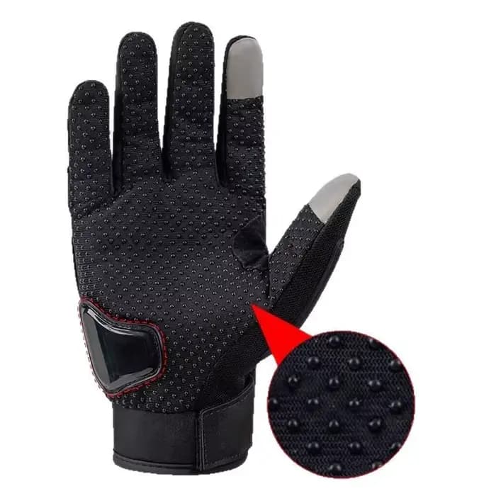 Gants de moto respirants à doigts complets