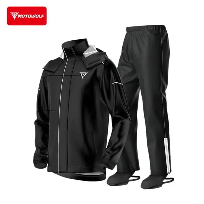 Combinaison de pluie pour moto Motowolf