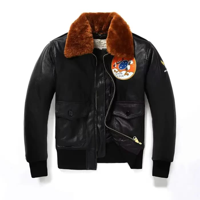 Veste en cuir de style militaire pour homme, manteau en cuir de vol, véritable peau de mouton douce naturelle, noir, hiver, taille européenne, pilote, B10