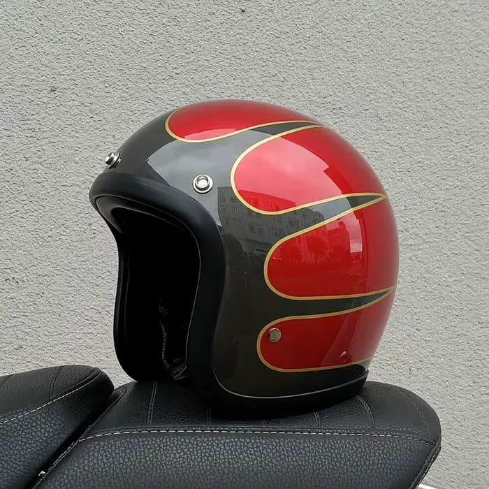 Véritable Vintage TT & COCASCOS mode Moto casque rétro Scooter équitation visage ouvert 3/4 Jet Casco