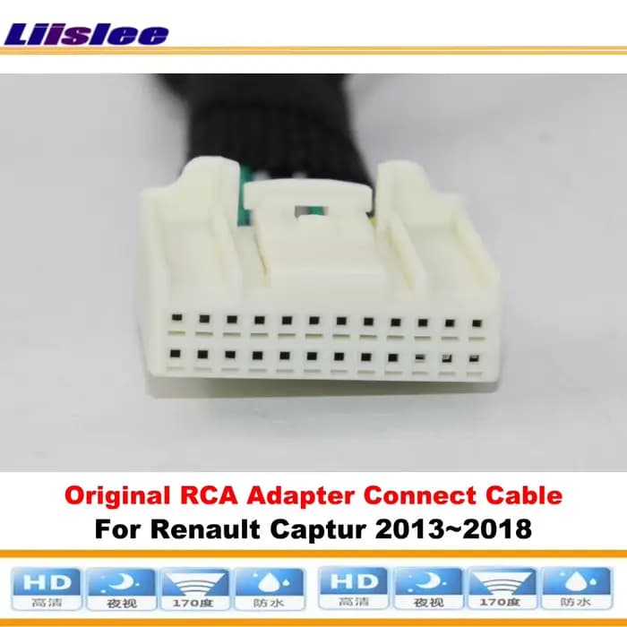 Caméra de recul d'origine pour Renault Captur 2013-2018, accessoires OEM, adaptateur RCA