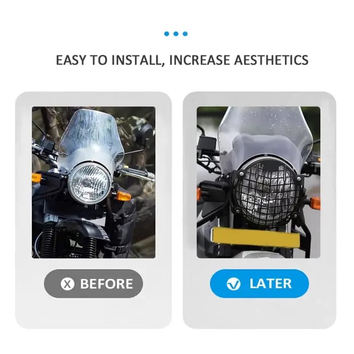 Protection de phare pour Royal Enfield himalayen 410 2016 – 2021