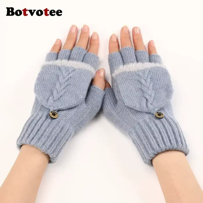 Botvotee – gants noirs avec Forrchettes