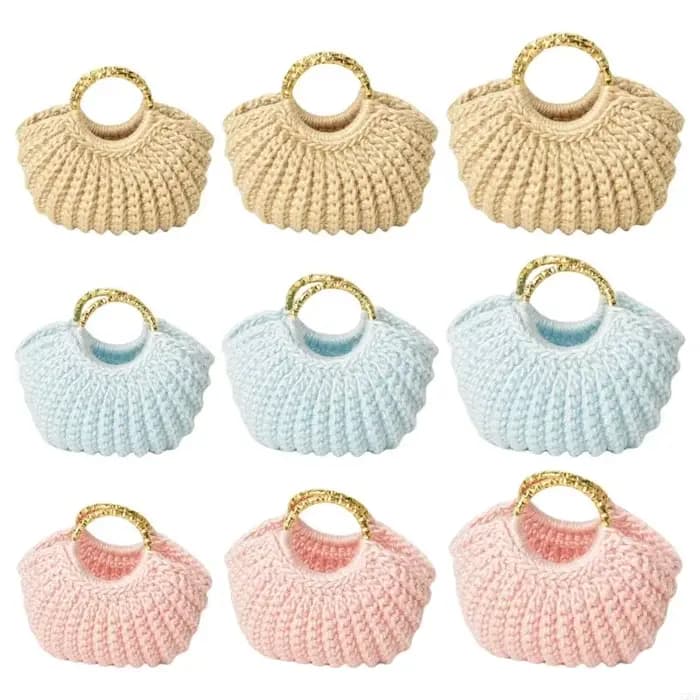 à main poupée en Crochet Miniature, accessoire pour le poupée, d'exposition à poignée arquée avec corps pour