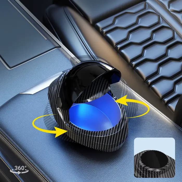 Nouvel cendrier en forme de casque de moto en fibre de carbone