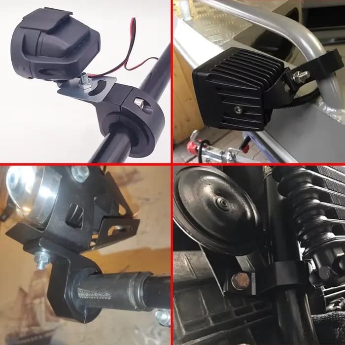 Supports de pinces de phares LED pour Moto