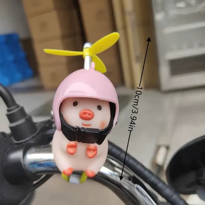 Casque cochon rose et étoile blanche