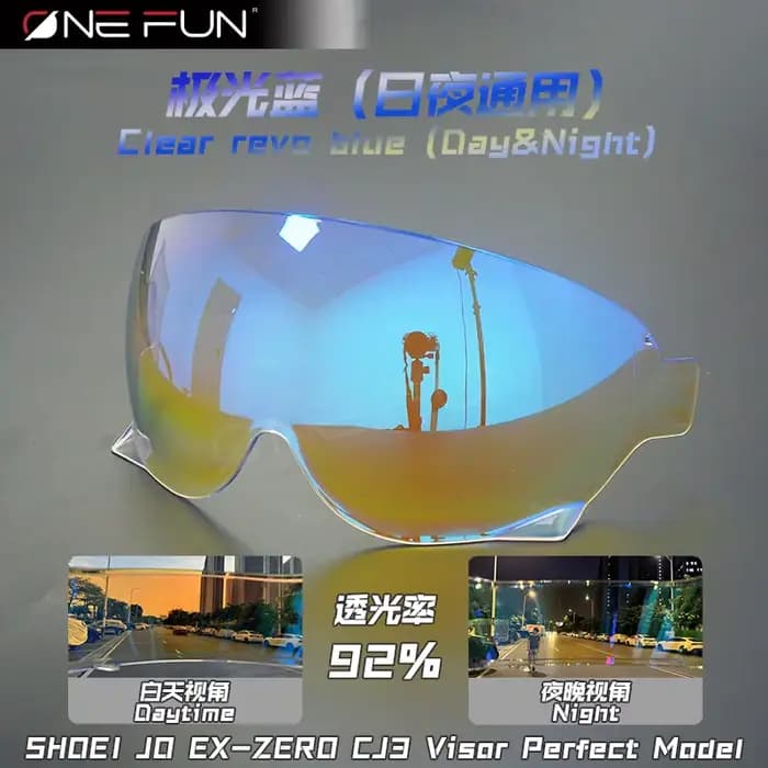 Visière de casque JO pour SHOEI CJ3 JO EX-Zero