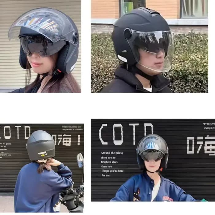 Casque de moto électrique grande taille ultra léger