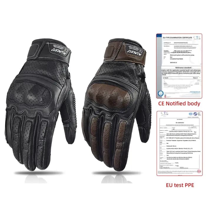 Certification CE gants Vintage
