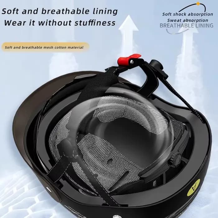 Casque de moto rétro été respirant Jet électrique Scooter demi-casques hommes femmes