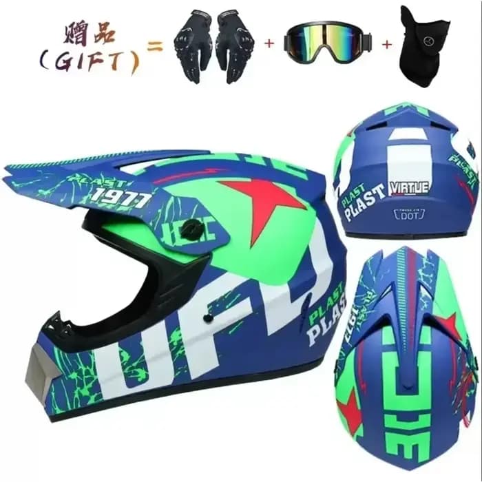 Casque de moto intégral course hors route Cross motocross Capacete