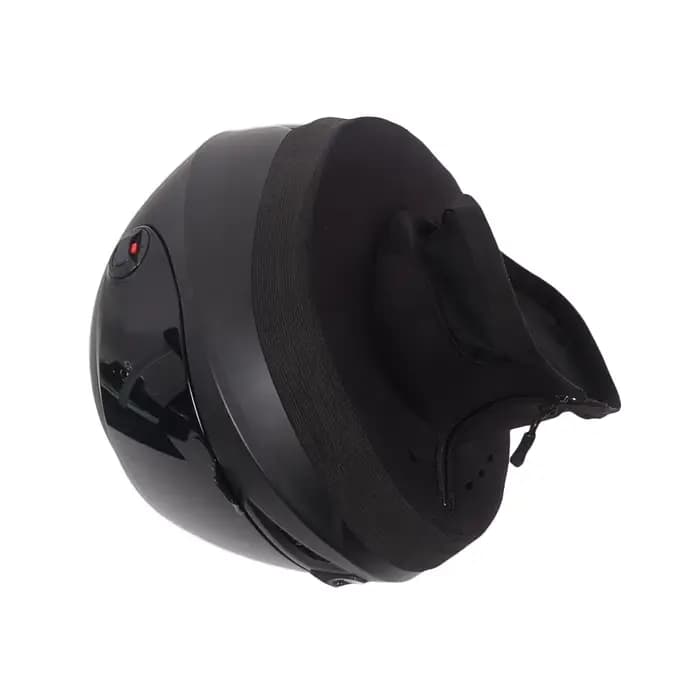 Bavette coupe-vent universelle pour casque de moto avec fermeture éclair