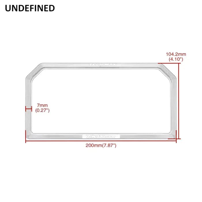 Cadre d'instrument en aluminium pour moto