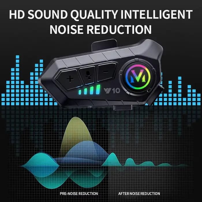 Y10 étanche réduction du bruit moto écouteurs casque Bluetooth