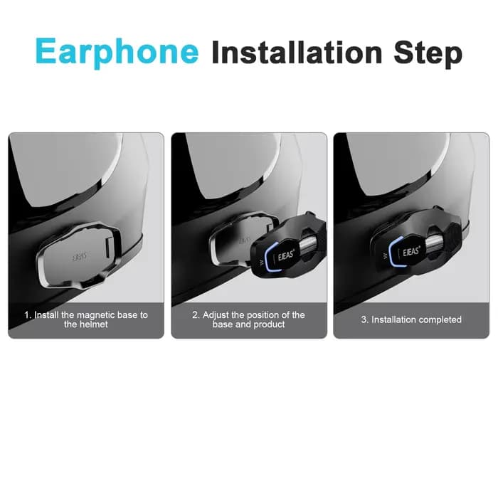 Casque de moto EJEAS X10 Phantom avec interphone Mesh4.0+Bluetooth+5G, étanche IP67, distance de communication entre 2 et 10 motards de 1500 m