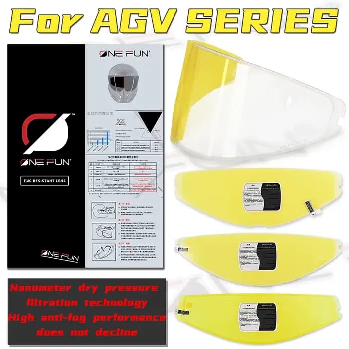 K1 Anti-buée Compatible avec AGV K1K1S K3SV K5/5S GT3-1 GT3-2 Pista Corsa visière casque broche