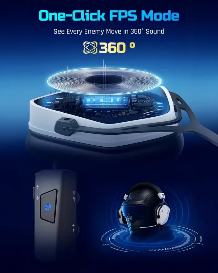 NUBWO casque de jeu USB avec son Surround 7.1 et FPS casque filaire avec micro antibruit conception confortable pour PC