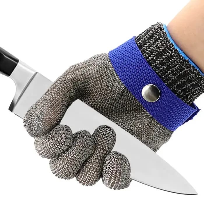 Gant en maille métallique