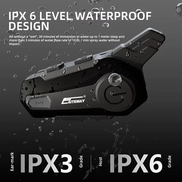 Intercom Bluetooth pour casque de moto