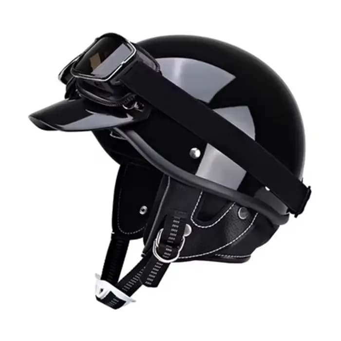 Casque de moteur demi-visage de Style coréen Vintage