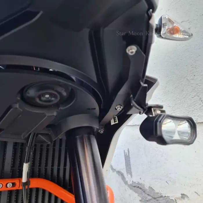 Support de phare antibrouillard auxiliaire pour moto