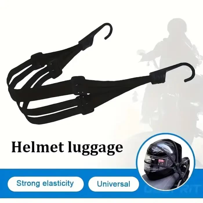 Valise élastique universelle pour moto avec crochet de sécurité - Transport polyvalent de casque et équipement en